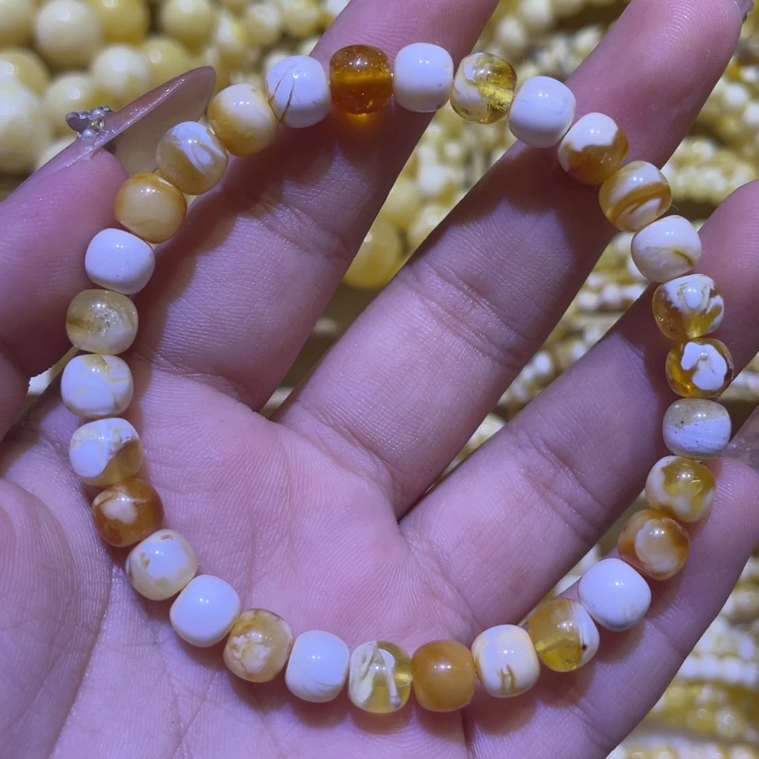 手绳琥珀未镶嵌7.2m