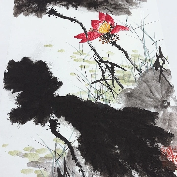 国画李庆宣老先生去伪存真原作，