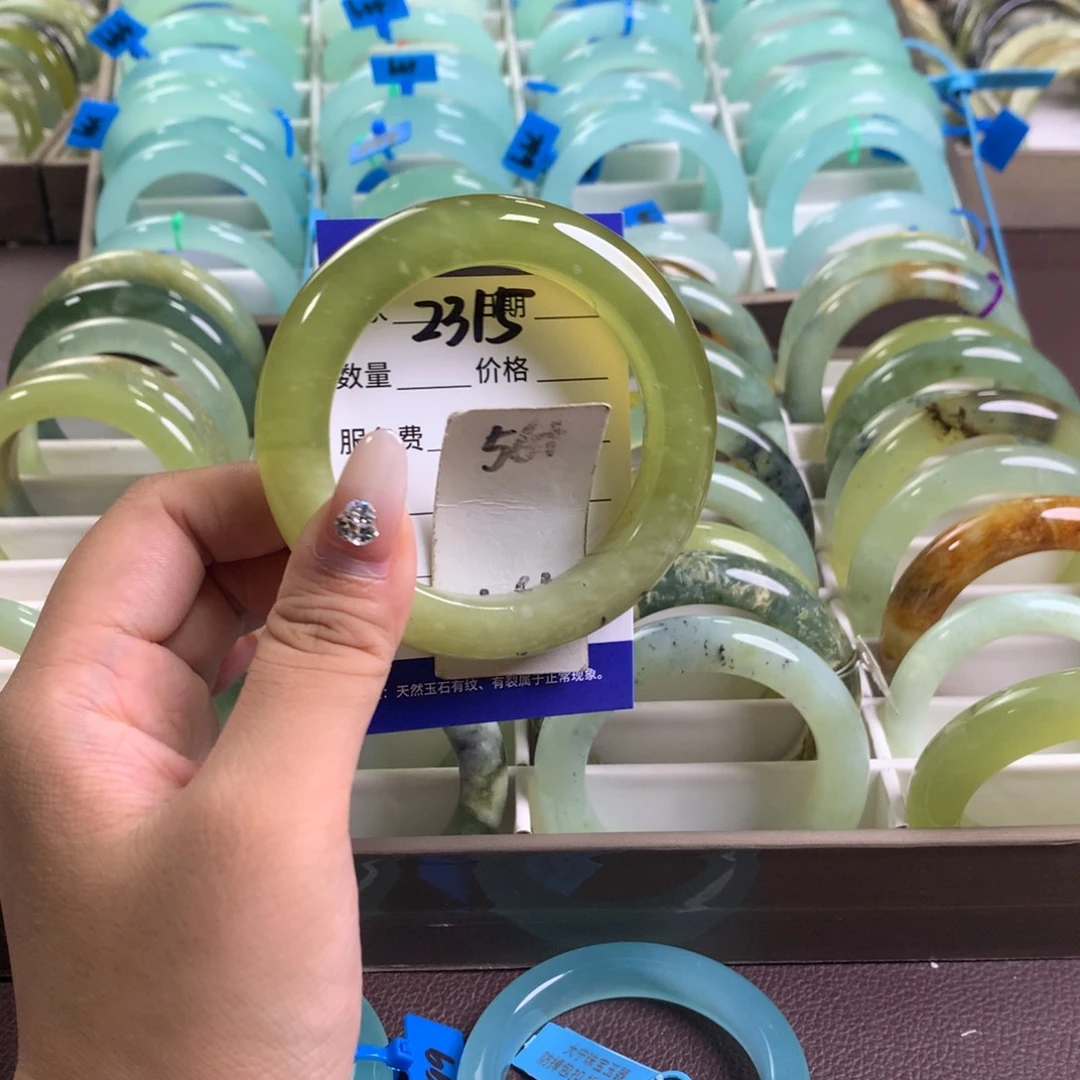 未镶嵌蛇纹石玉手镯2315