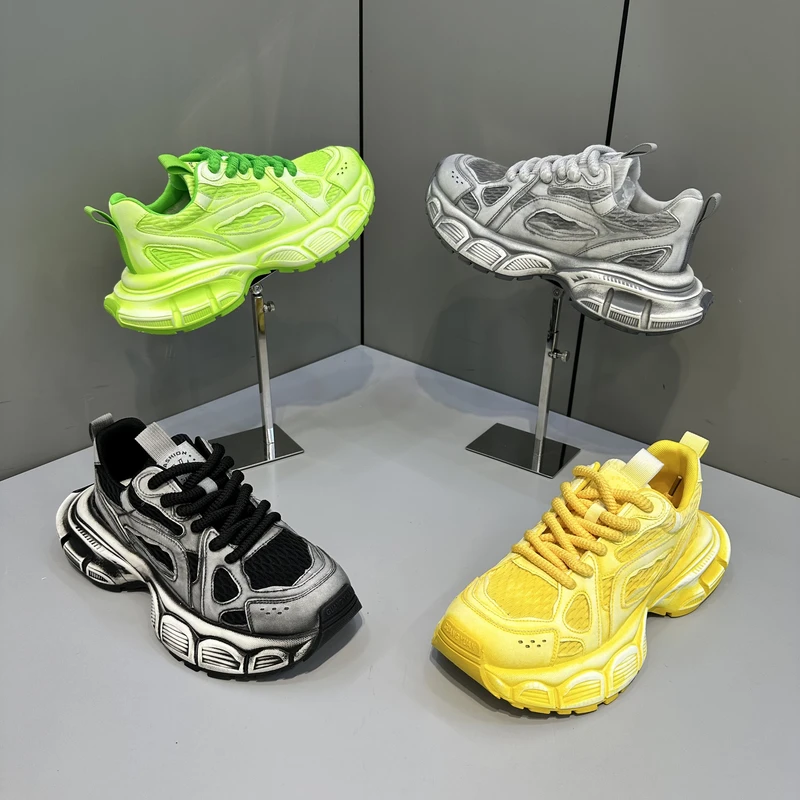 欧洲站潮牌男士运动时尚休闲彩色舒适日常小众青春潮鞋（皮鞋尺码