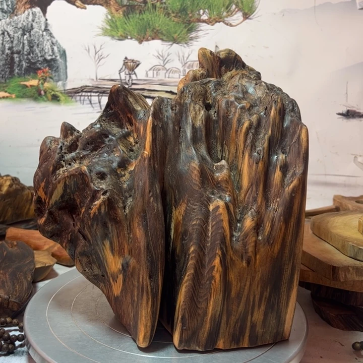 涵***轩木一物一拍风化摆件400元