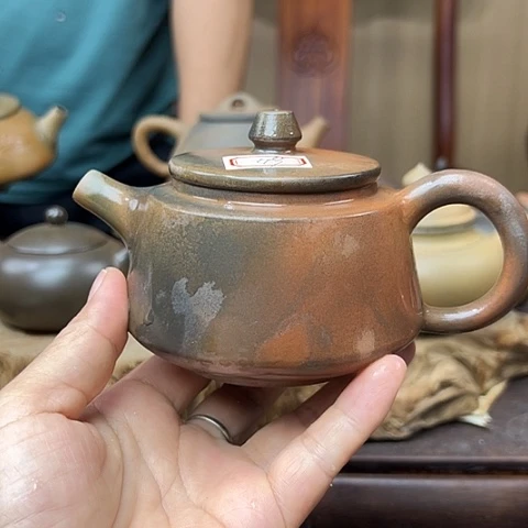 优***风戬谷龙窑柴烧茶壶49