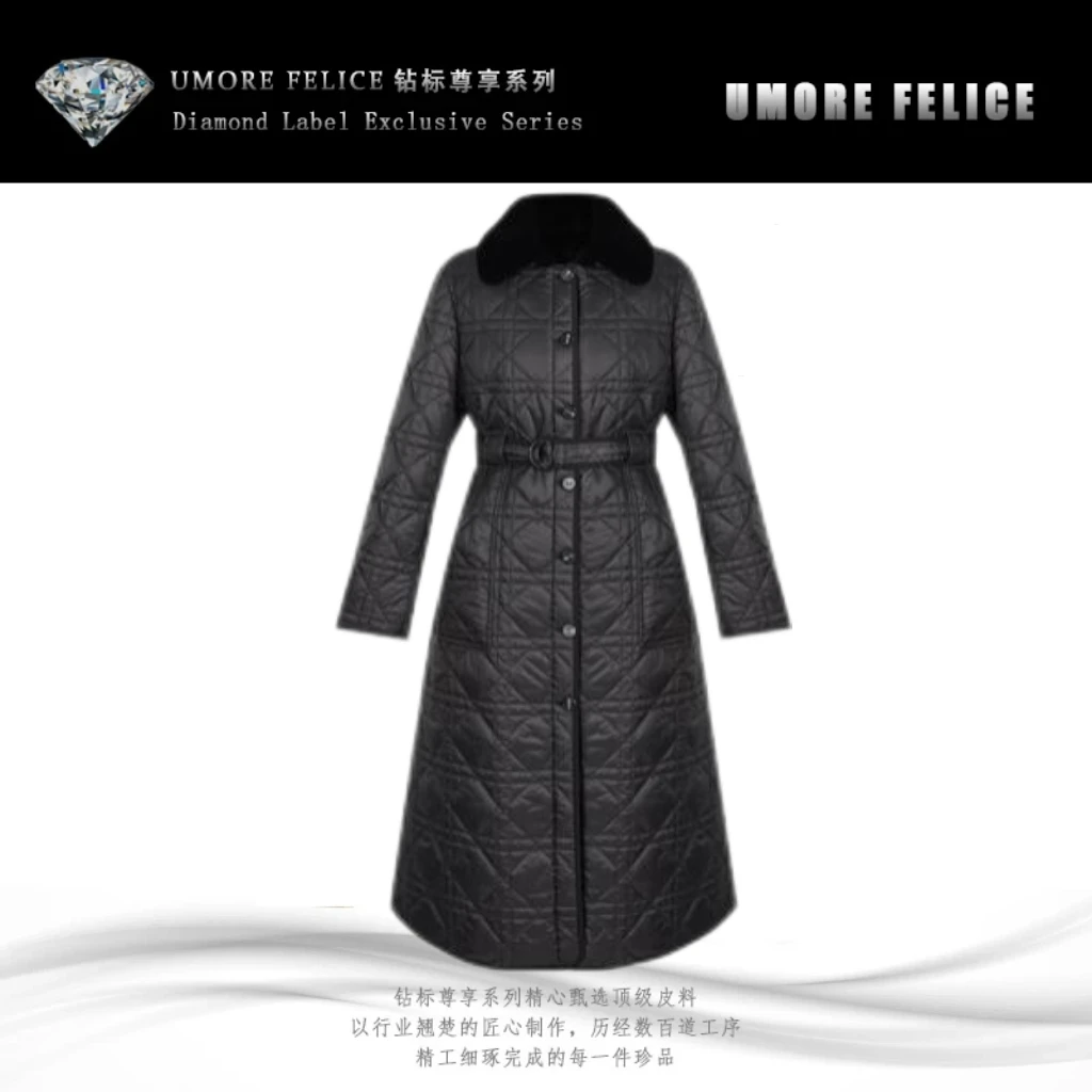 UMORE FELICE华斯皮草【破冰专属】两面穿时尚水貂皮草大衣