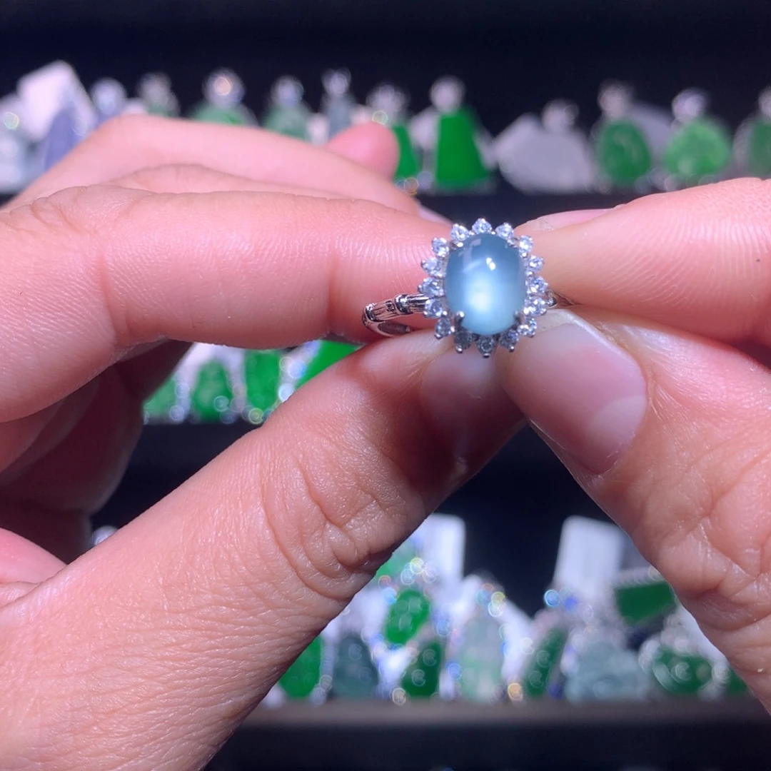 【闪购商品】颈饰银S925镶嵌翡翠天然翡翠