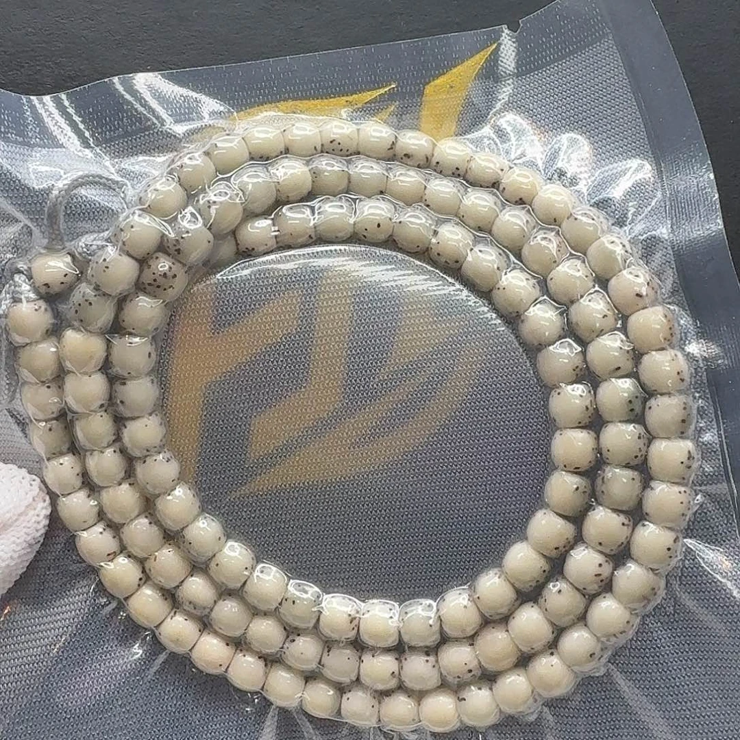 吊坠星月菩提117一物一图糯冰河豚6鼓珠108