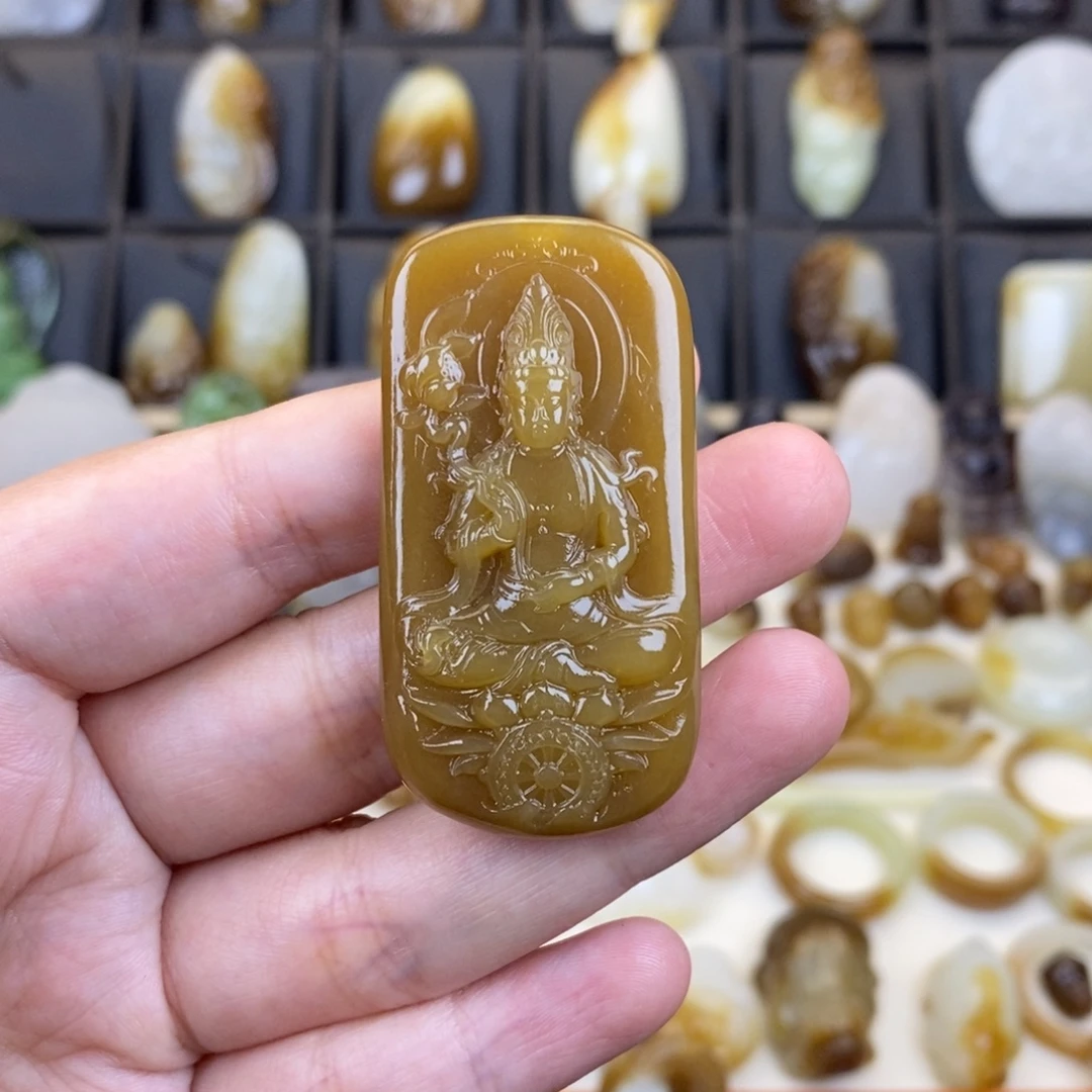 和田玉未镶嵌颈饰