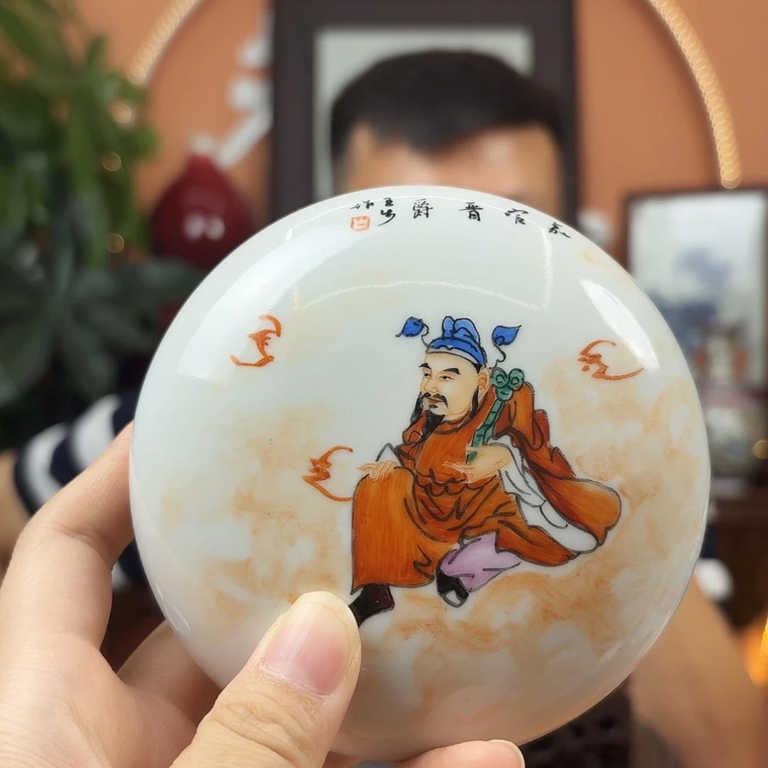 其他景德镇陶瓷手工印泥盒