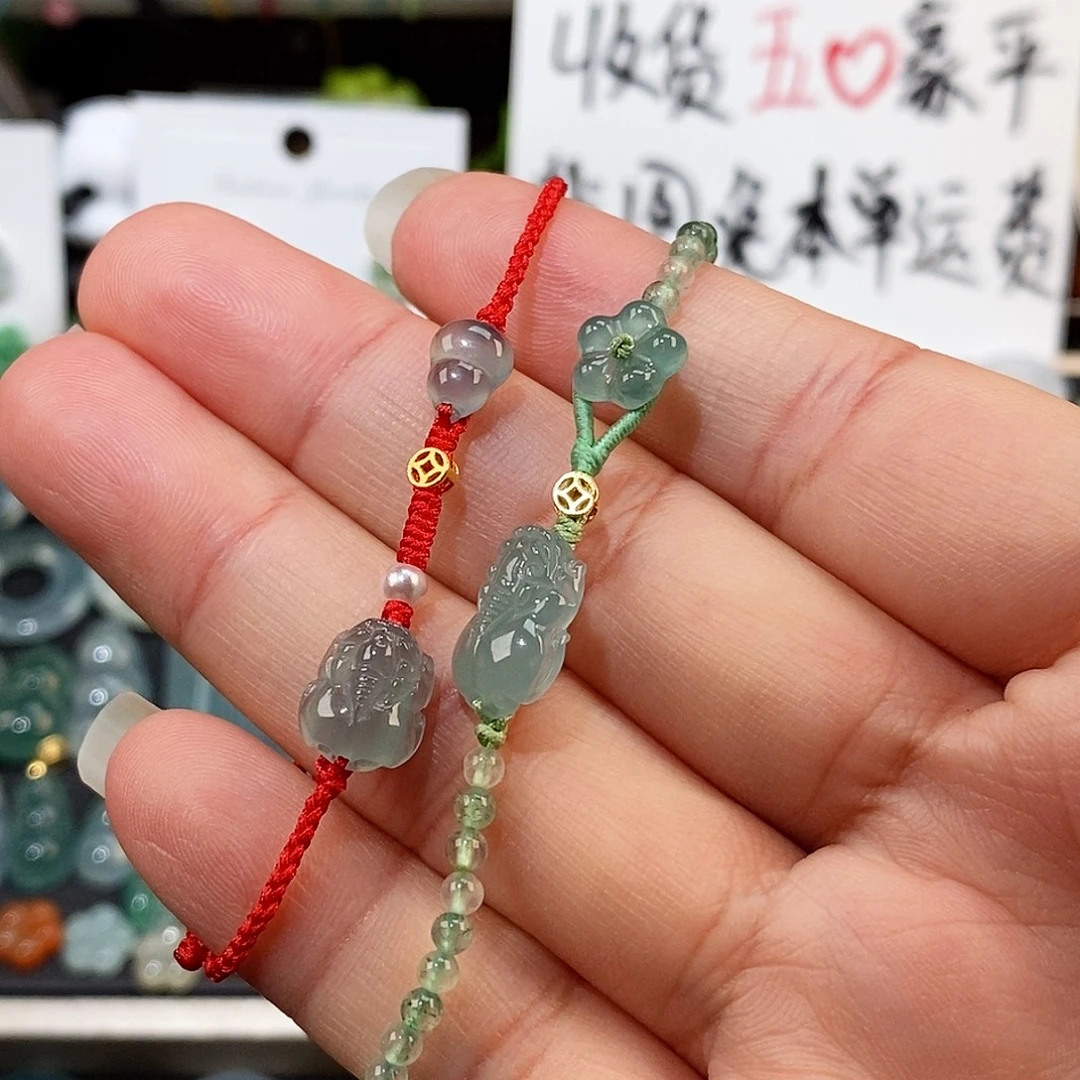 怀***姐翡翠未镶嵌颈饰手链15