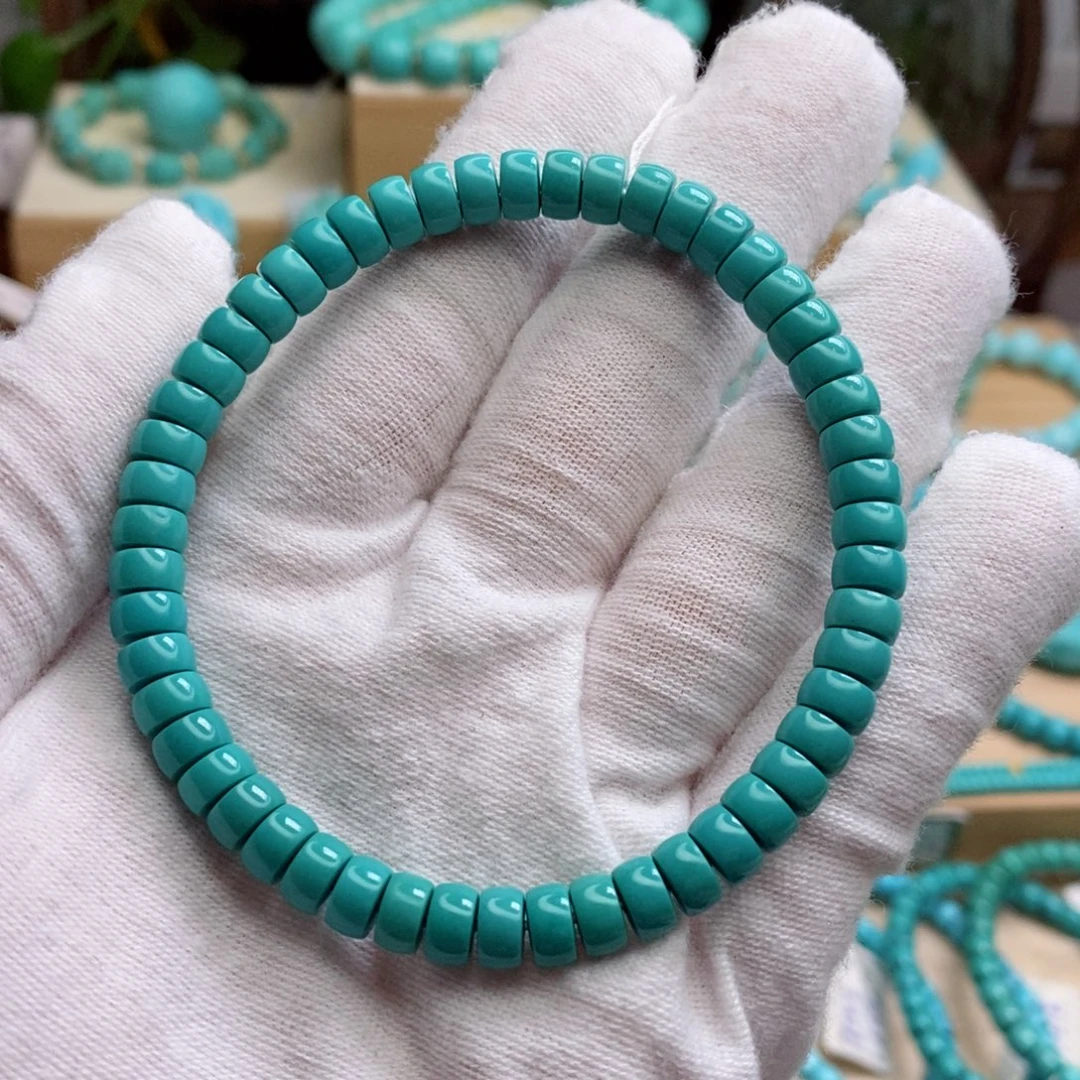 绿松石未镶嵌原矿高瓷无油无科技