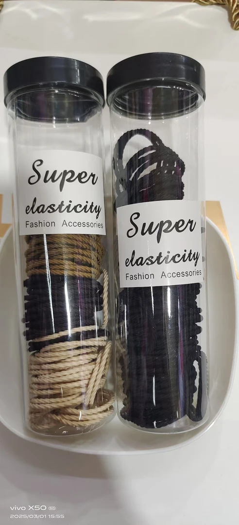 螺纹小皮筋弹性强！成人儿童都可用！实恵有100条！你值得拥有！实恵
