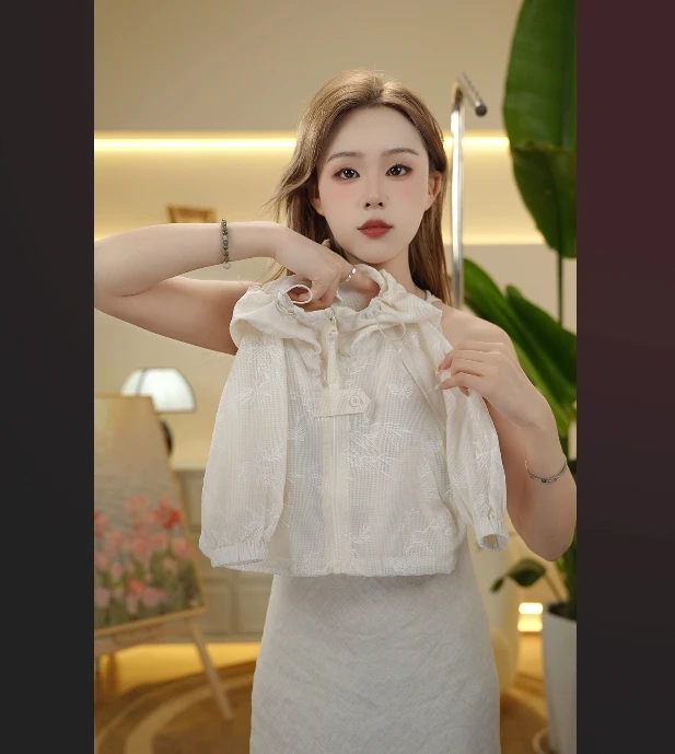 【现货】儿童防晒新款套装2025新款时尚夏季设计师重工设计感26696