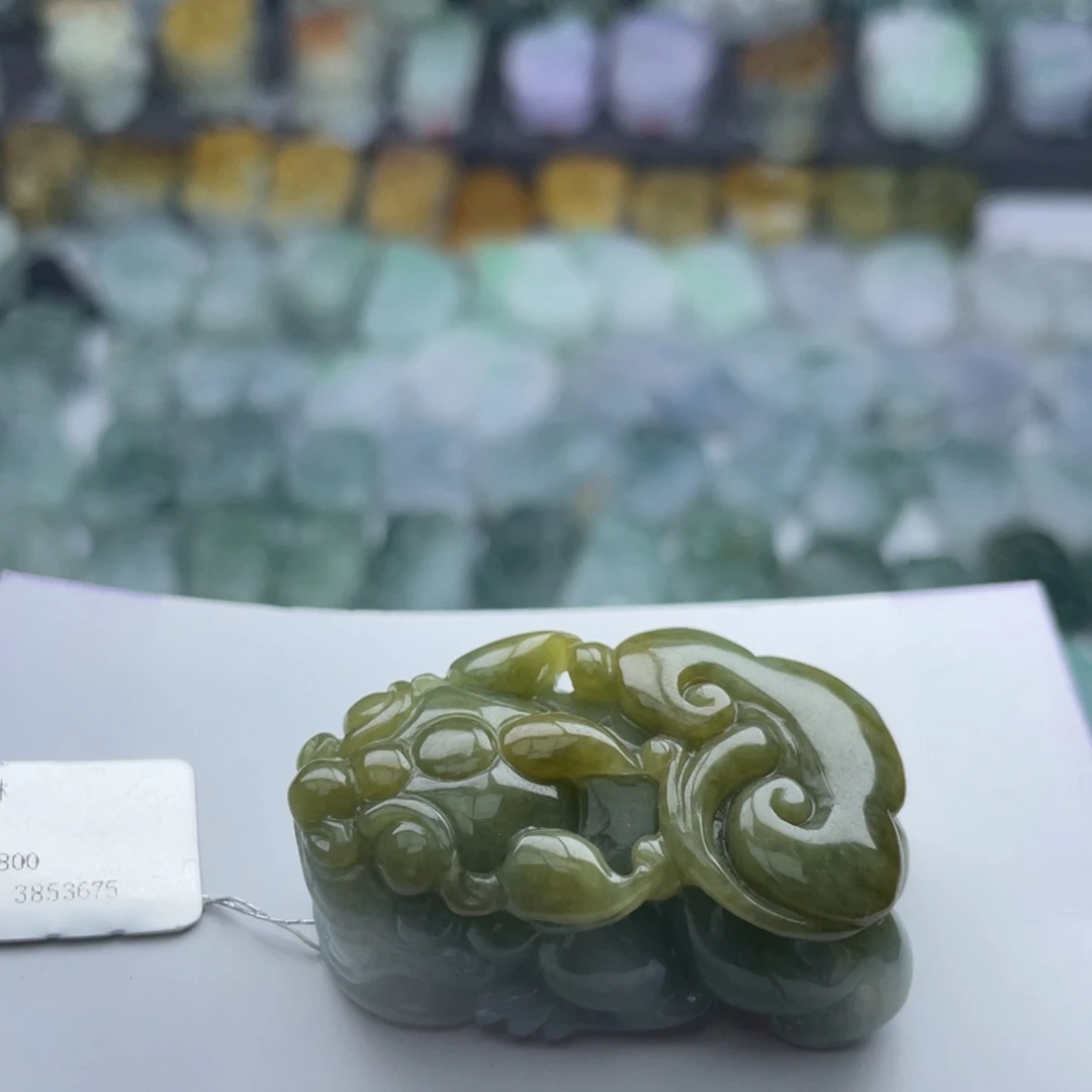 翡翠未镶嵌颈饰貔貅