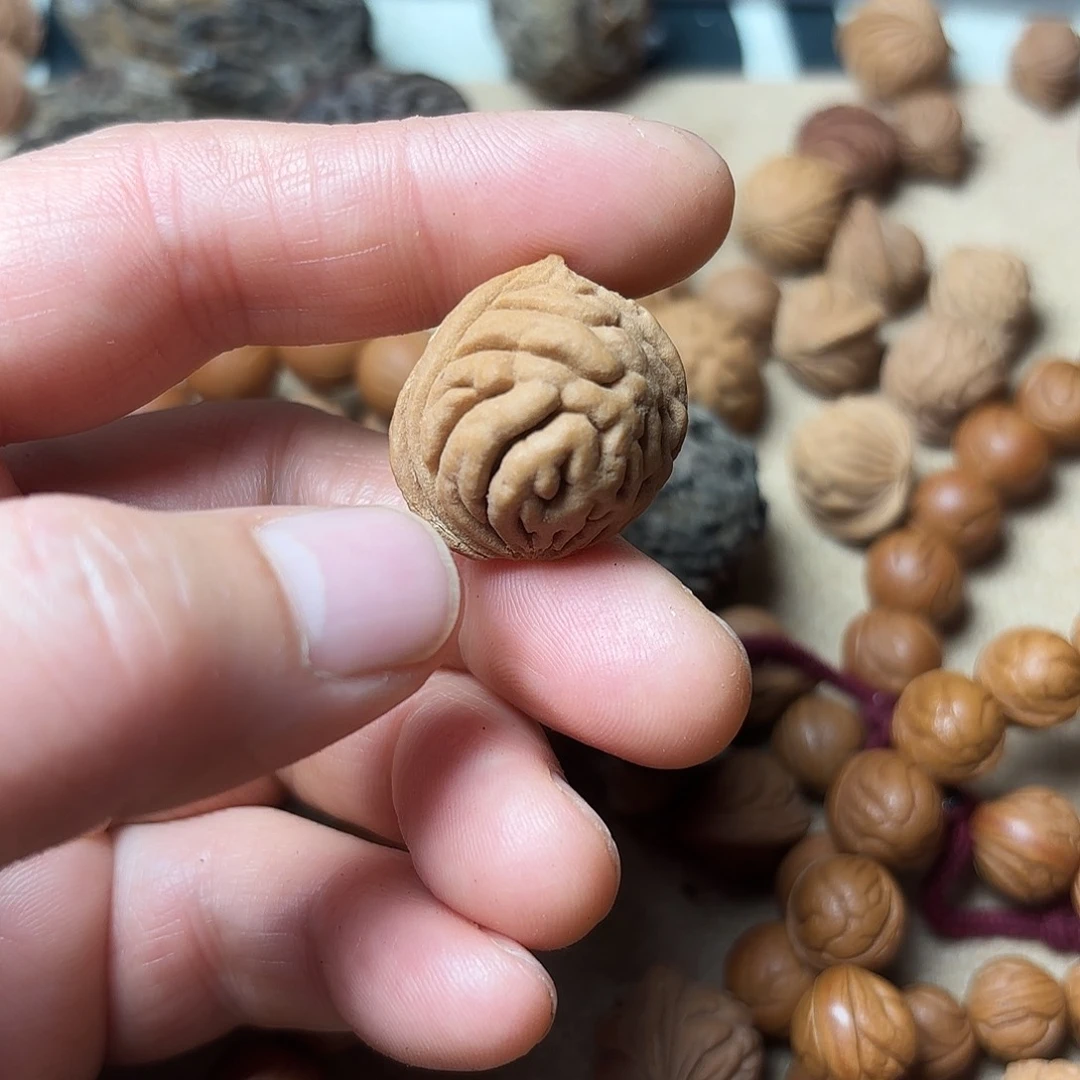 桃核吊坠?**兄秦岭龙文金鱼肚2.0尺40颗打孔