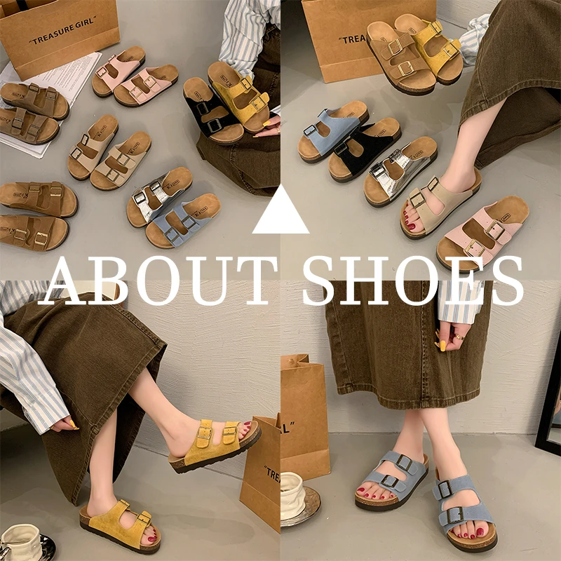 勃肯厚底复古百搭夏季拖鞋2025休闲新款防滑懒人外穿一字沙滩软底