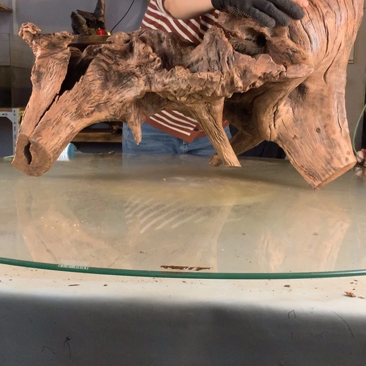 浅***年天然的云南紫柚木会黄水