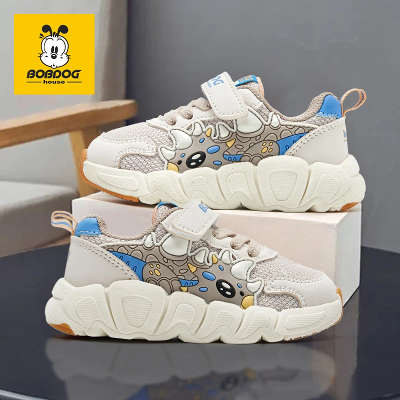 巴布豆儿童鞋女小孩鞋子儿童透气软底运动鞋男童户外6-12岁潮童鞋