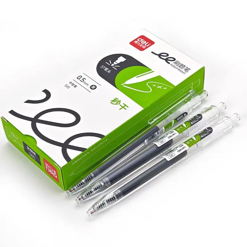 Deli/得力ST笔头黑色0.5中性笔S05