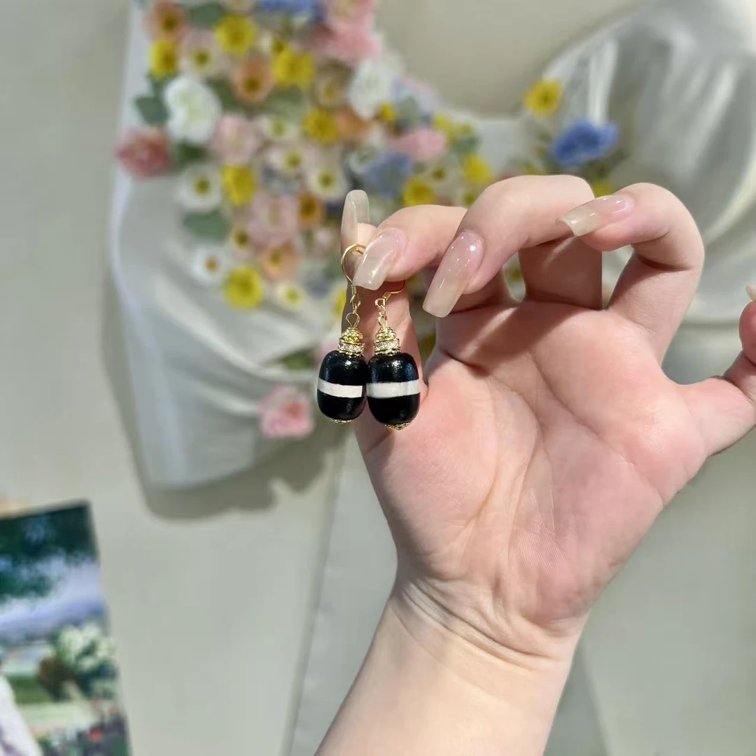 GY73 玛瑙一线耳坠 多样性发其一