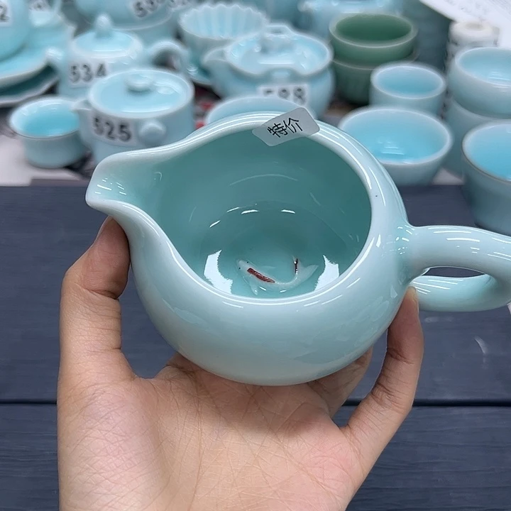 龙泉云间青瓷小米茶器