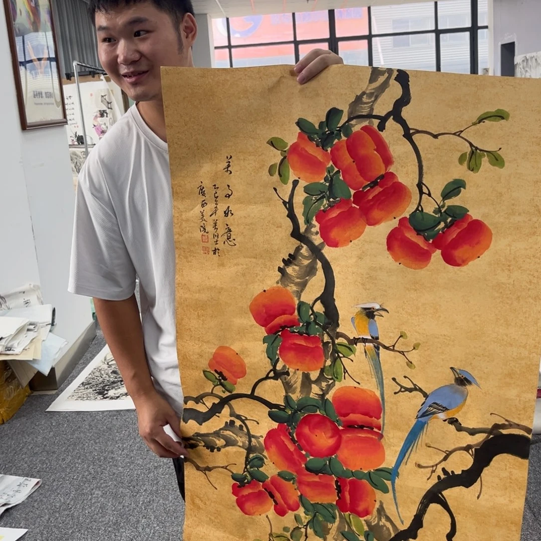 国画纯手绘字画宣纸
