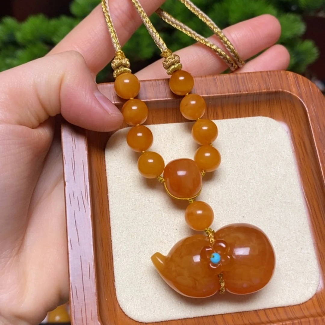 【闪购商品】蜜蜡颈饰未镶嵌项链