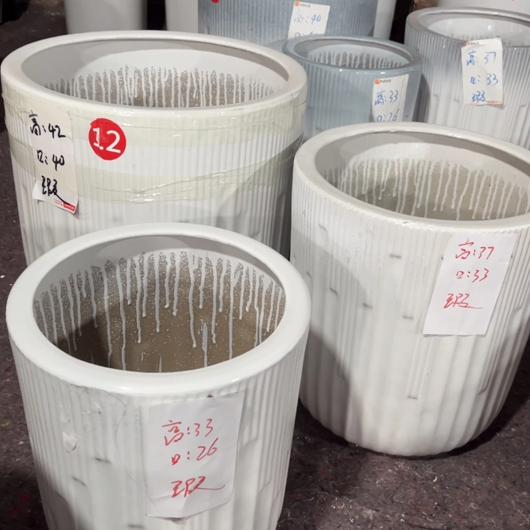 音符一套白色花盆