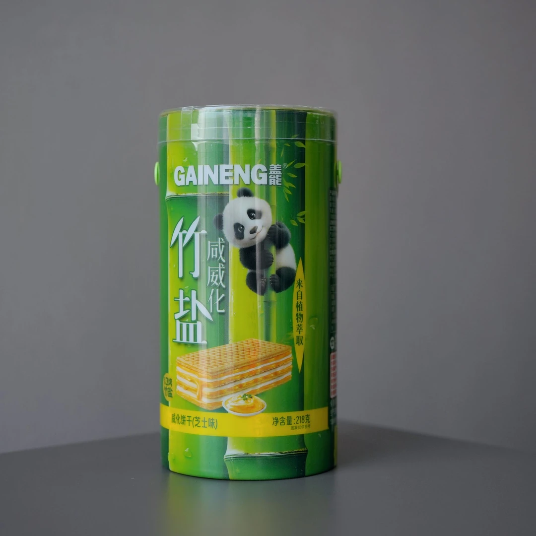 FL 来自植物萃取 竹盐酥脆夹心威化饼干 218克