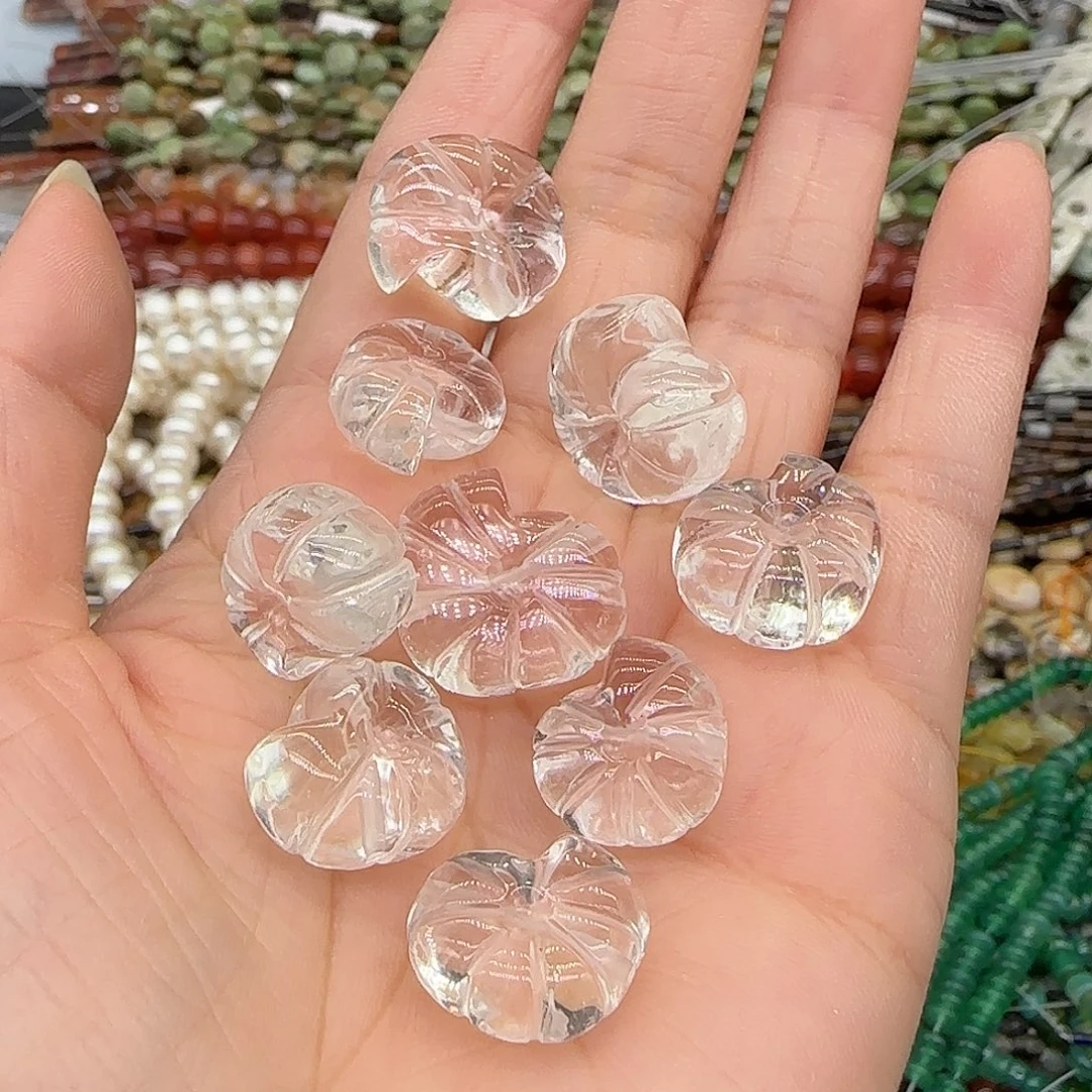 合金玛瑙/玉髓珠宝半成品白水晶螺一颗混发不挑
