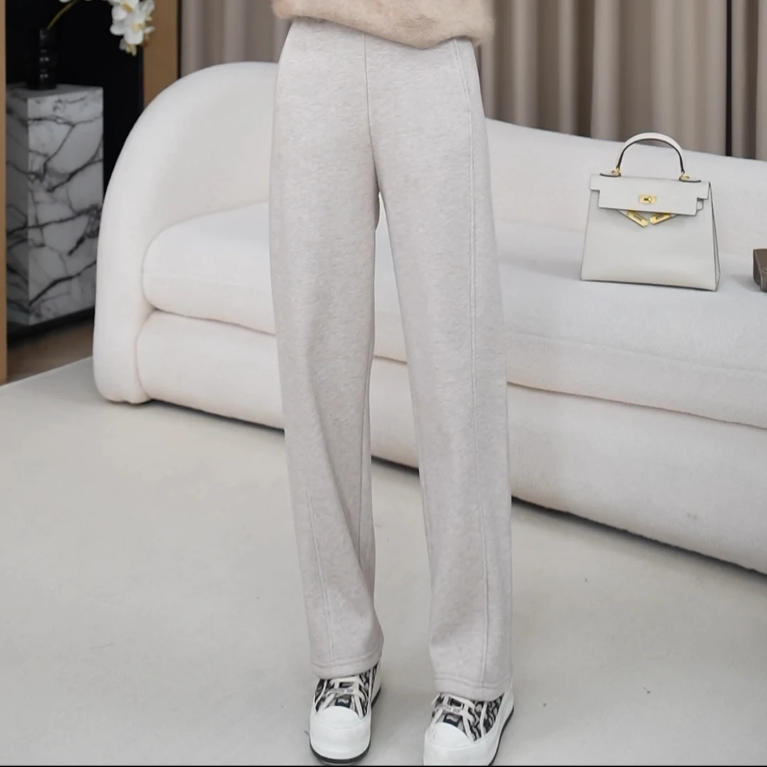【万搭裤王】升级版直筒裤 厚绒蓄热休闲长裤