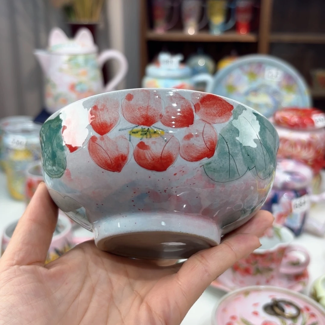 景德镇手绘高温釉下彩陶瓷茶具