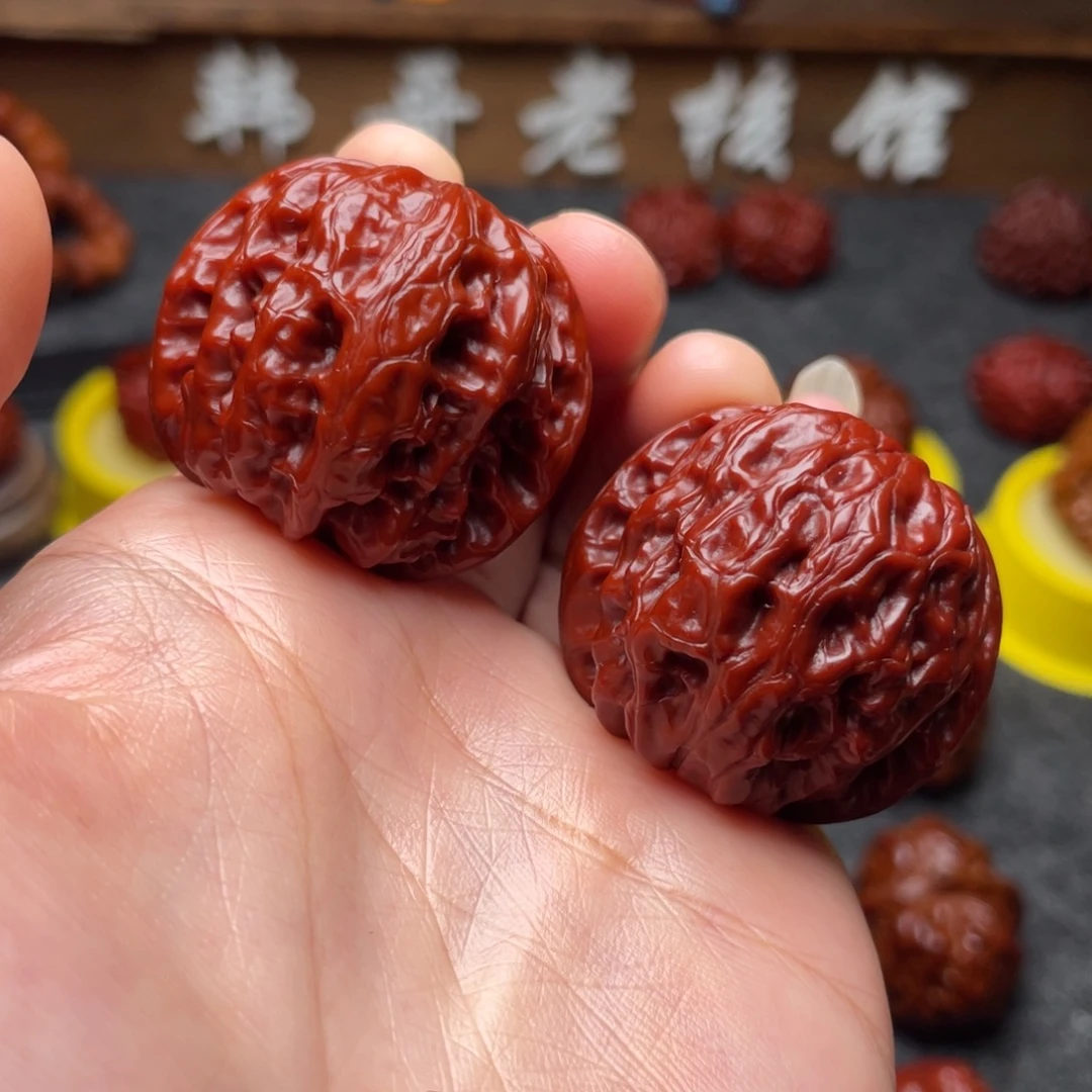 文玩核桃吊坠文玩核桃 手把件 野狼 36