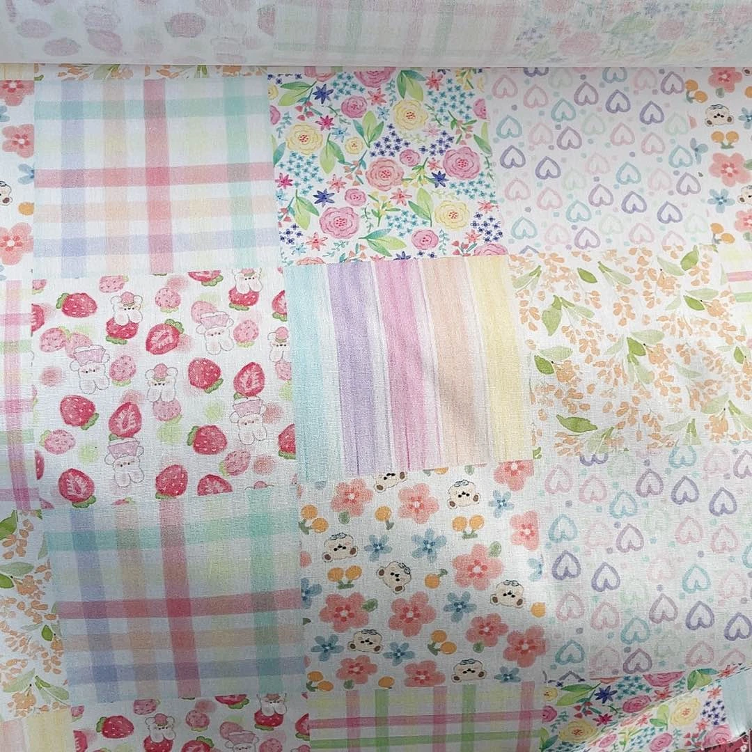 一米价纯棉平布1.1米宽果子布艺34.15