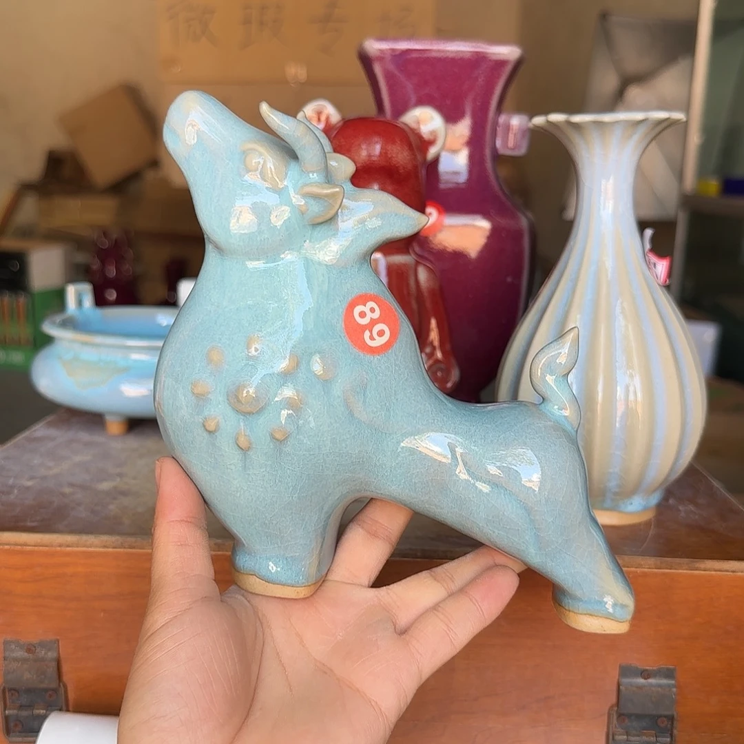 摆件郑家钧瓷摆件微