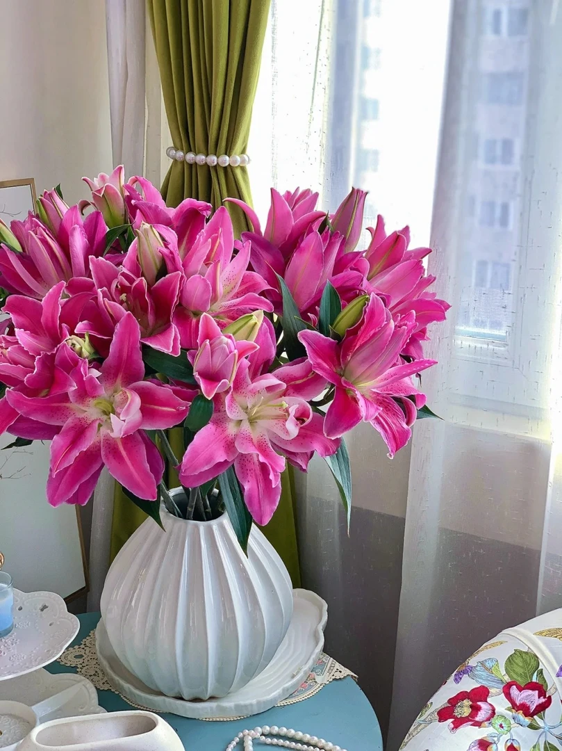 【紫莲花】重瓣香水百合/家居日常瓶插/鲜切花