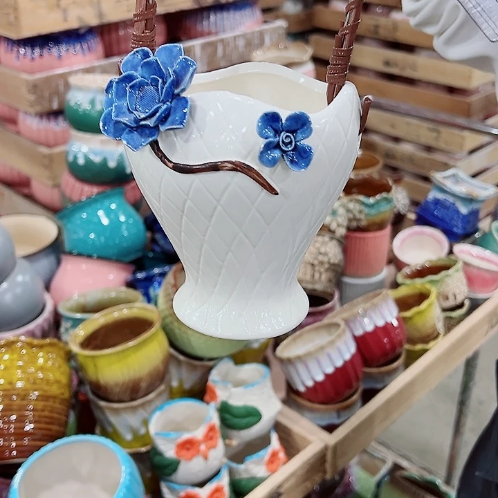 有孔，凑单福利满10元发货陶瓷多肉花盆！