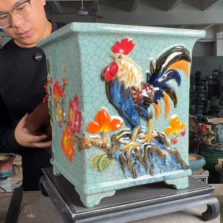 。一风堂石湾花盆 内22*28