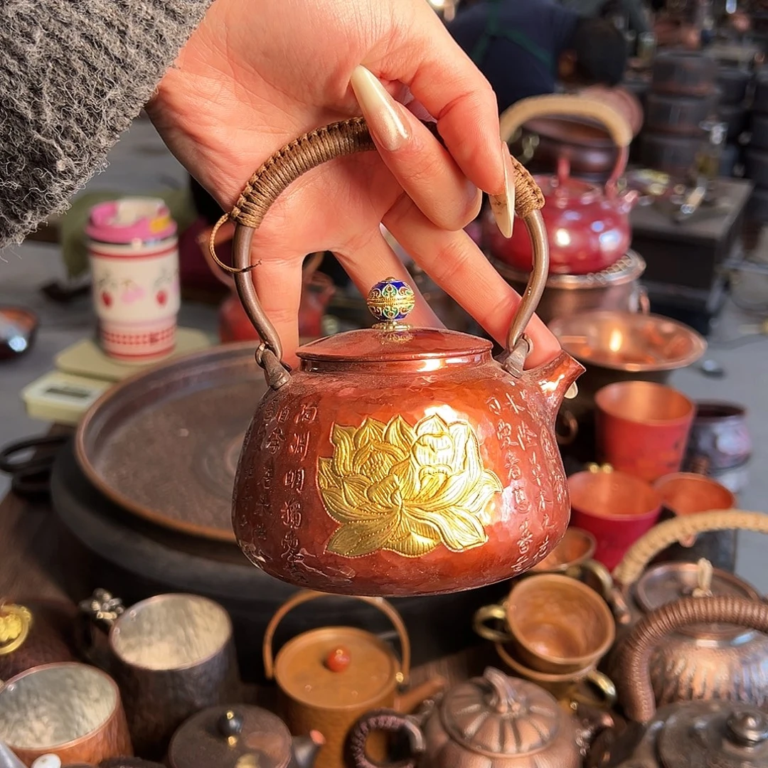 400ml烤色爱莲说提梁泡壶