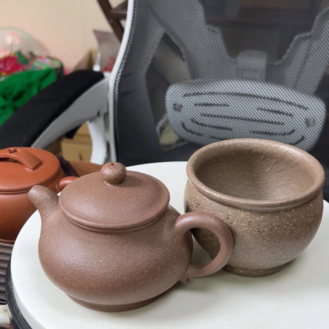 紫砂茶壶五彩段泥潘壶200