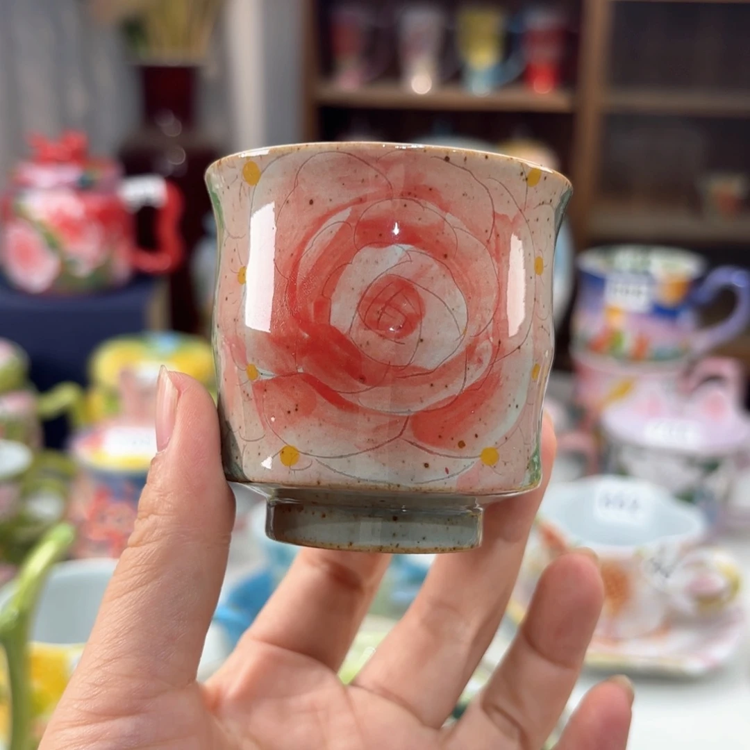 景德镇手绘高温釉下彩陶瓷茶具