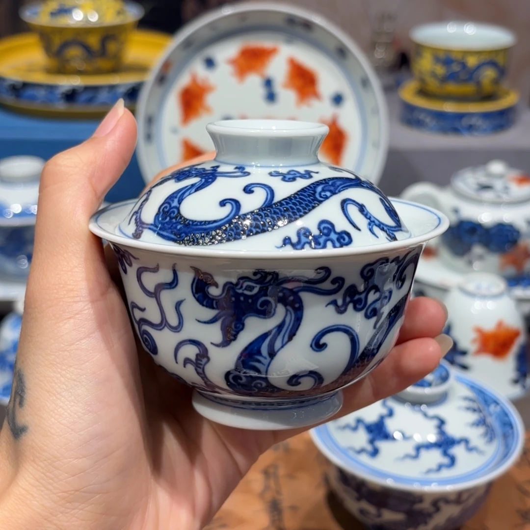 天***财手工手绘陶瓷茶具