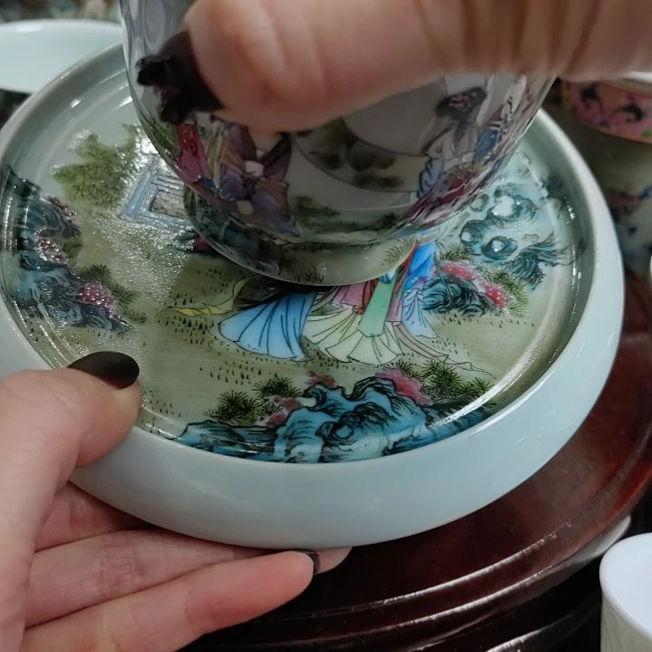 瓷片手工绘画手工绘画