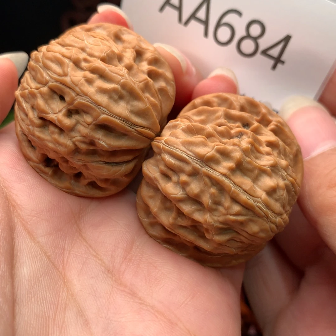 文玩核桃把件白茬磨盘40