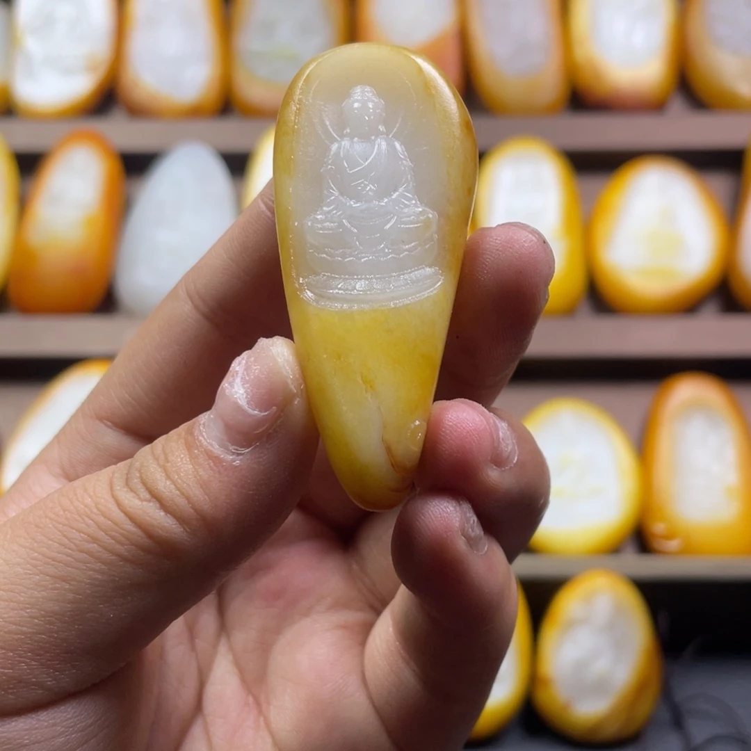 和田玉未镶嵌挂件