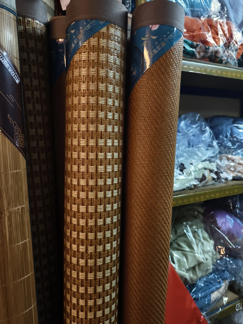 凉席藤席夏季冰丝席家用折叠草席学生宿舍单人冬夏两用空调软席子