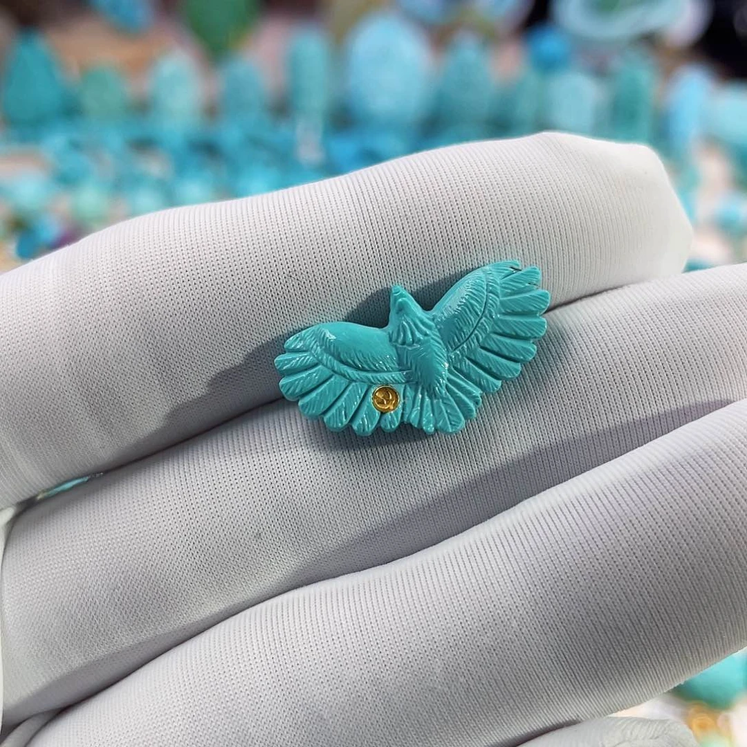 绿松石珠宝奇石未镶嵌