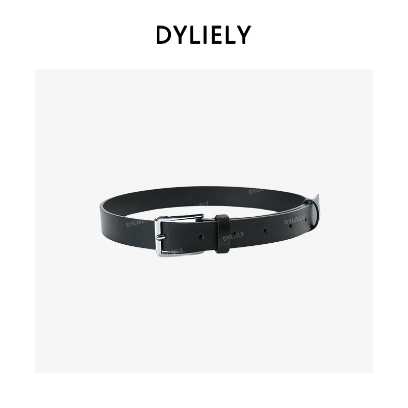 DYLIELY【牛皮腰带】皮带女士牛皮简约小众时尚针扣搭配腰带Y030
