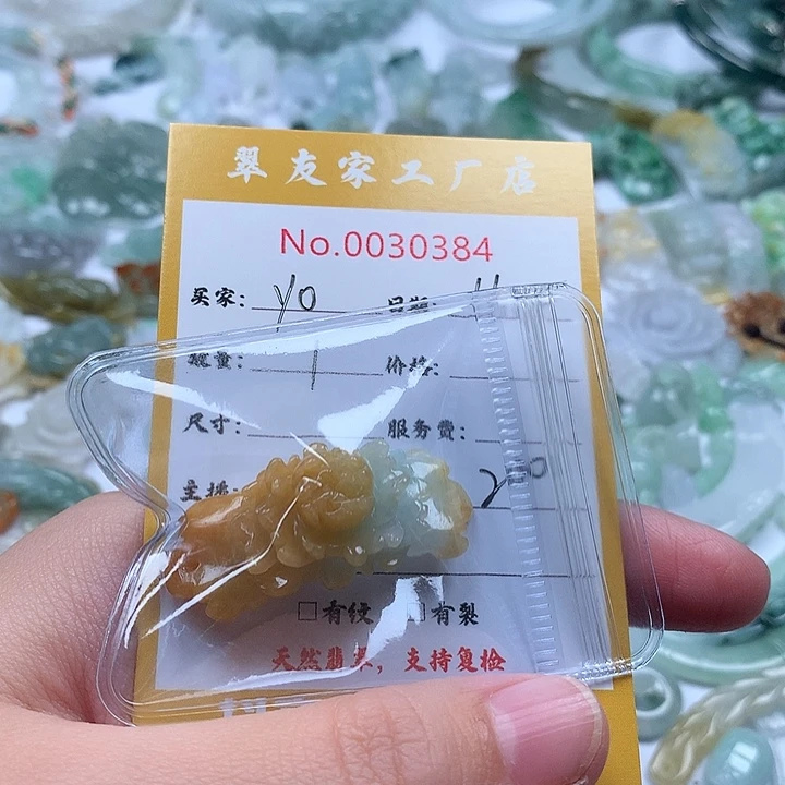 y***o翡翠未镶嵌颈饰111