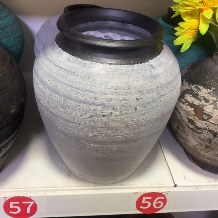 【闪购商品】红陶粗糙盆打孔高24口14