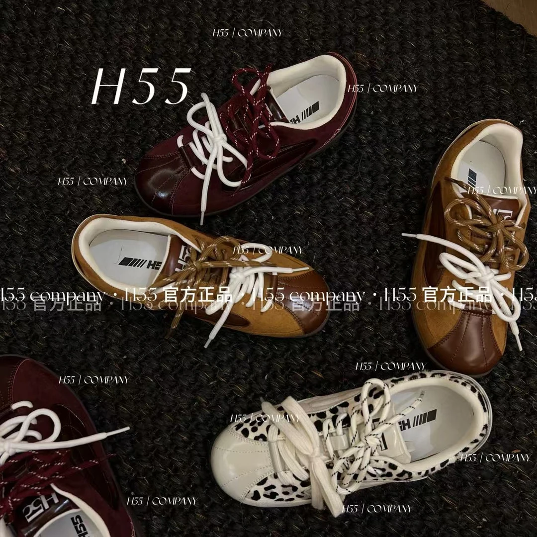 H55女鞋百老汇-25ss中古风质感德训鞋4cm67-2668-RD