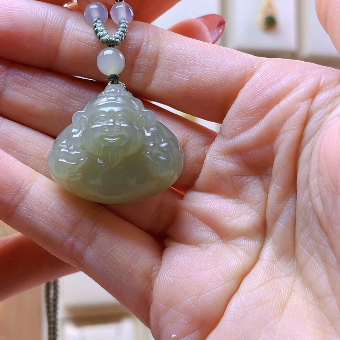 和田玉吊坠(赠链)未镶嵌微*